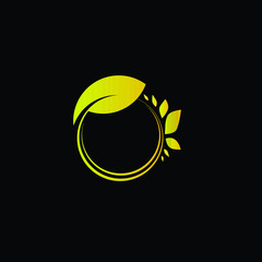 leaf logo icon for farm industry