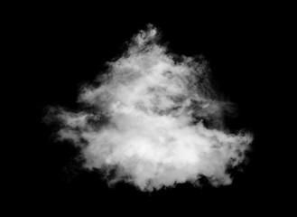 white cloud with a blanket of smoke