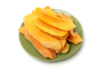 Fototapeta na wymiar Mango. dry mango on the background