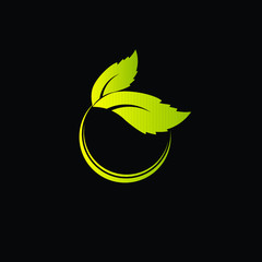 leaf logo icon or ornament