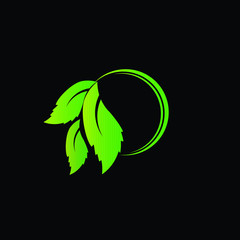 leaf logo icon or ornament