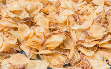 Dried Squid at street food market in thailand