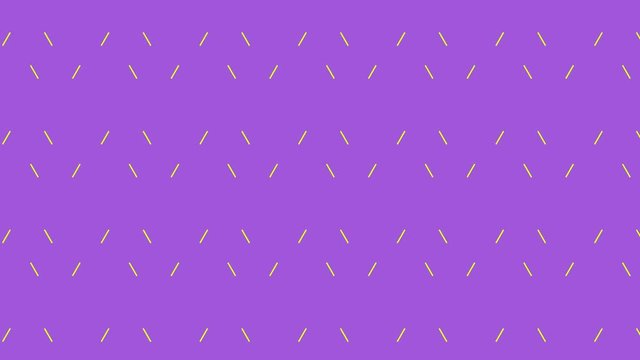 Animated triangle. 2D yellow line drawing a triangle on a purple background. 2d Video pattern, Loop animation. Simple Background for your text, poster, cover, branding, banner, placard. 4K