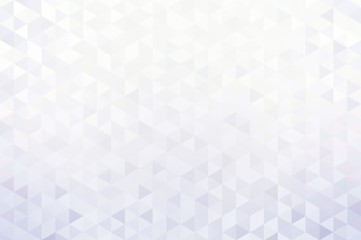 White crystal triangles pattern. Light background trend. Subtle illustration.