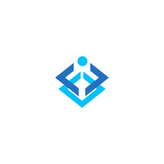 abstract shape geometry company logo