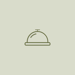 bell desk icon vector