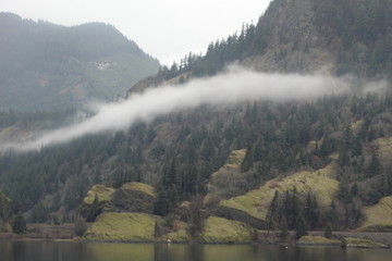 clouds near the river