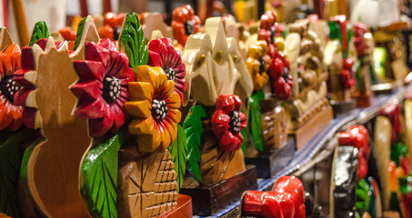 Zitácuaro, Michoacán/México; 07/20/2019:  Mexican handicrafts from the state of michoacan.