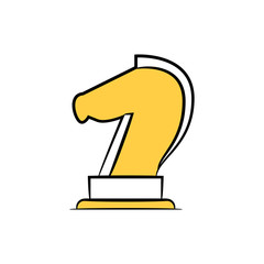 chess  icon yellow doodle theme