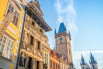 Fototapeta premium Heritage buildings in Old Town of Prague in Czech Republic