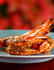 Asian Barbecue. Seafood - Studio