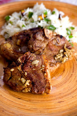 Asian Barbecue. Lamb - Studio