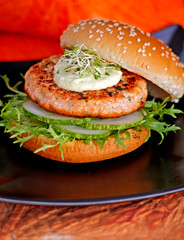 Asian Barbecue. Burger - Studio