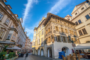 Fototapeta premium Heritage buildings in Old Town of Prague in Czech Republic