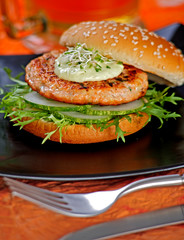 Asian Barbecue. Burger - Studio