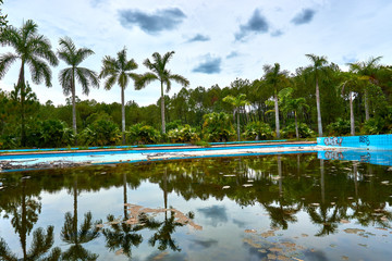 Obraz premium HUE, VIETNAM - JUNE 20, 2019: Abandoned water park