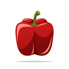 Bell pepper vector isolated illustration