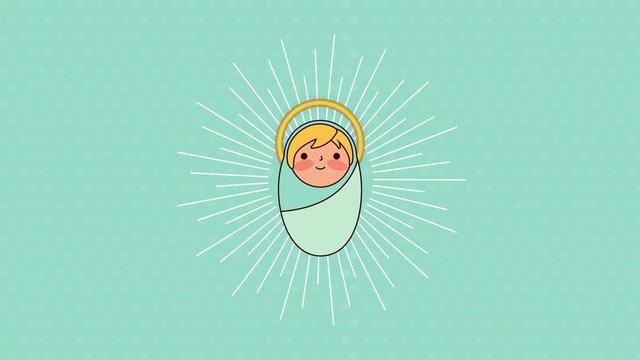 merry christmas jesus baby character