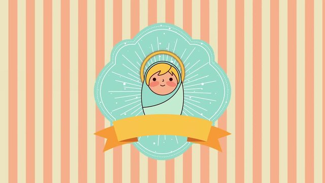 merry christmas jesus baby character
