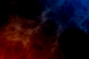 Red fire versus blue ice abstract background texture