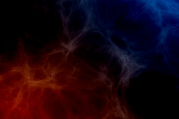 Red fire versus blue ice abstract background texture