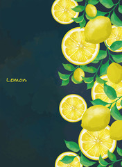 Fruits レモン 果汁 100 果肉 断面図 カットフルーツ 背景 背景素材 フレッシュ ジュース フレッシュ素材 果物 Wall Mural Okaka08