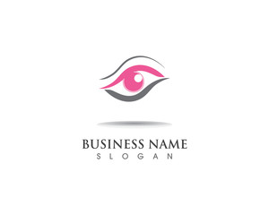 eye care health logo and symbol vector