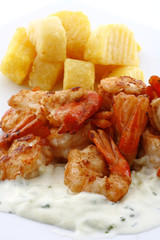 Italian Food. Gamberi - studio