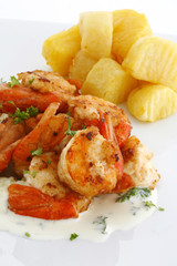 Italian Food. Gamberi - studio