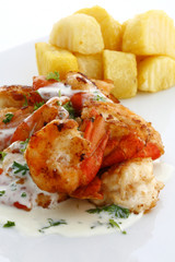 Italian Food. Gamberi - studio