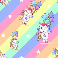 unicorn vector pattern graphic design