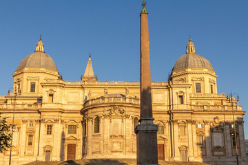 The Basilica Santa Maria Maggiore, the largest Marian church in Rome - 280315550