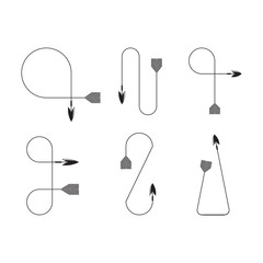 arrows and bows element set