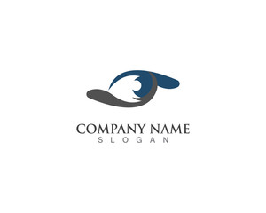 Eye black logo and symbol illustration vector