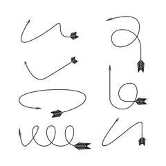 Obraz premium arrows and bows element set