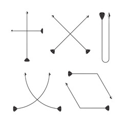 arrows and bows element set