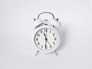 alarm clock isolated on white background