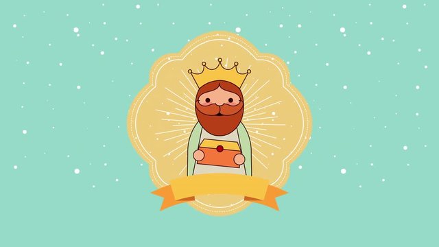 cute Balthazar wise man manger character