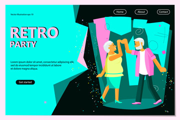 Retro Party Poster Template