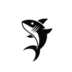Fototapeta premium sharks illustration emblem