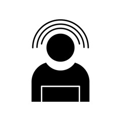 Signal on User icon for your project