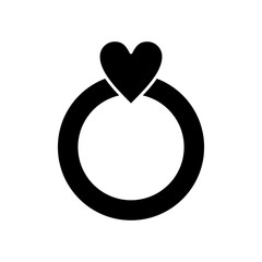 Fototapeta na wymiar Marriage Ring icon for your project