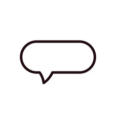 Outline bubble speech and think icon. Thought empty bubble. 