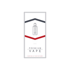 vaporizer electric cigarette smoke theme flyer template