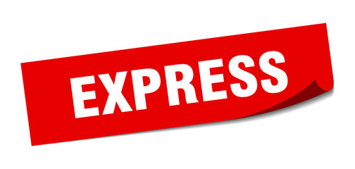 express sticker. express square isolated sign. express