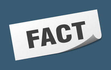 fact sticker. fact square isolated sign. fact