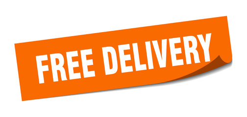 free delivery sticker. free delivery square isolated sign. free delivery