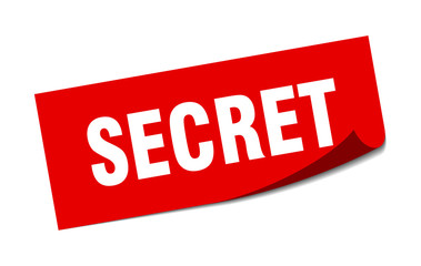 secret sticker. secret square isolated sign. secret