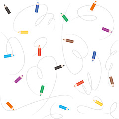 色鉛筆パターン（ライン付き）