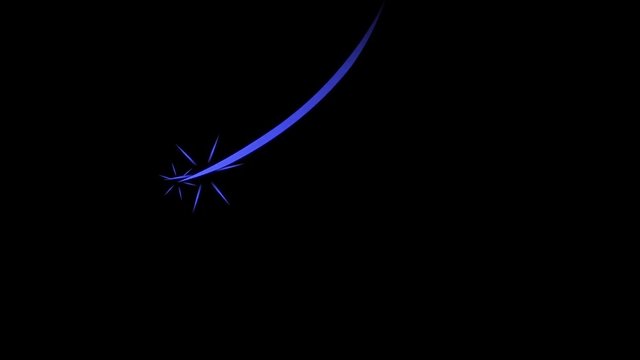  Sword Slash Glowing lines on Black Background